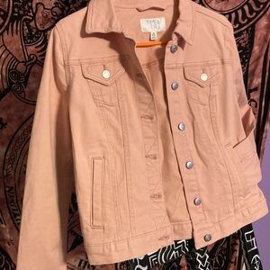 Time and Tru Blush Pink Denim Jacket